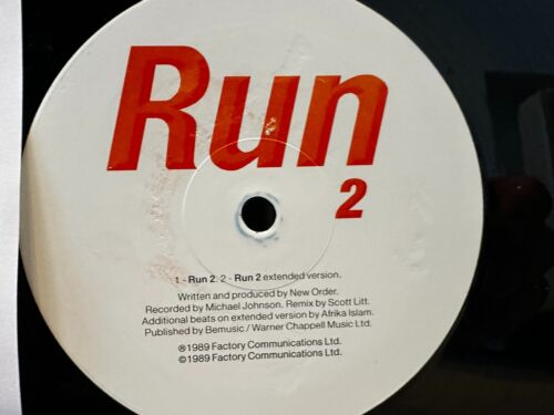 New Order Joy Division - Run 2 / MTO Remix 12" Vinyl Record 1989 Factory NM - Picture 2 of 4