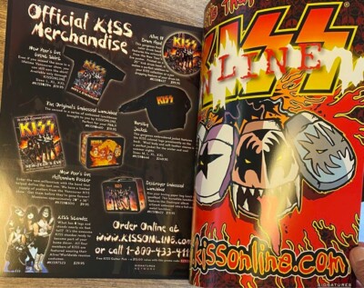KISS Japan Tour 2001 Concert Program Tour Book with Ticket Stub