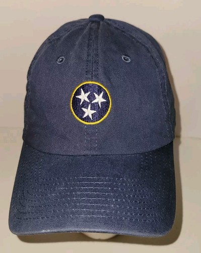 VOLUNTEER TRADITIONS navy Blue Cotton Tri-star Logo Adjustable Cap Hat - 第 2/6 張圖片