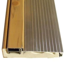 Inswing Threshold  4 9/16" with Composite Cap and Composite Base - Mill- Silver