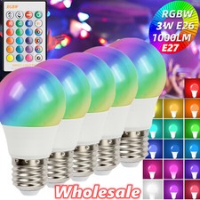 Rgbw Led Light Bulb E26 E27 Color Changing Dimmable Lamp With Remote Control Lot