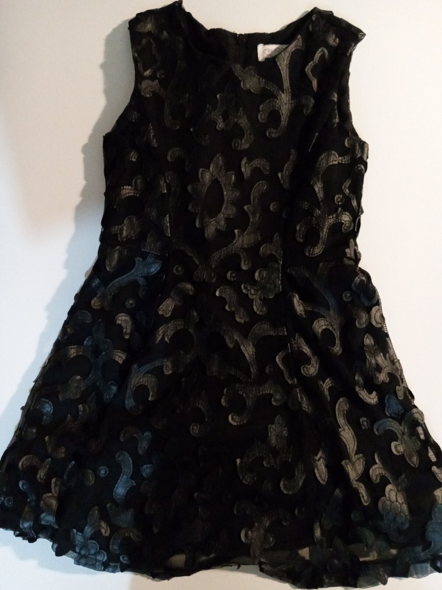 childrens black lace dress Buy Girls' Black Tiered Smock Long Sleeve Online