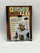 2023-24 Upper Deck Series 1 William Carrier Teacher's Pet Vegas Golden Knights
