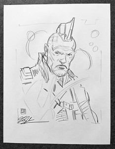 Guardians Of The Galaxy Yondu ORIGINAL PENCIL SKETCH by Tim Shinn