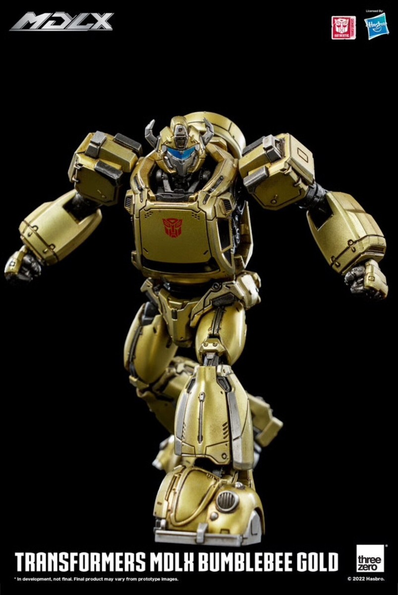 ThreeZero Transformers Bumblebee MDLX Gold Limited Edition Figure