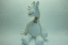 DOUDOU GIRAFE PELUCHE BLANC MATIERE BIO NEUF HAPPY HORSE