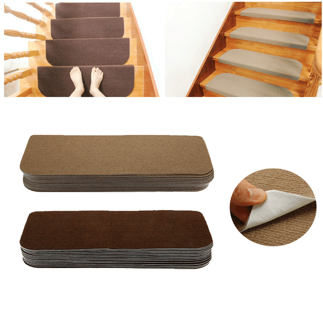 Stair Carpet Pad Self Adhesive Anti-Skid Treads Mat Light Dark Luminous Mats J