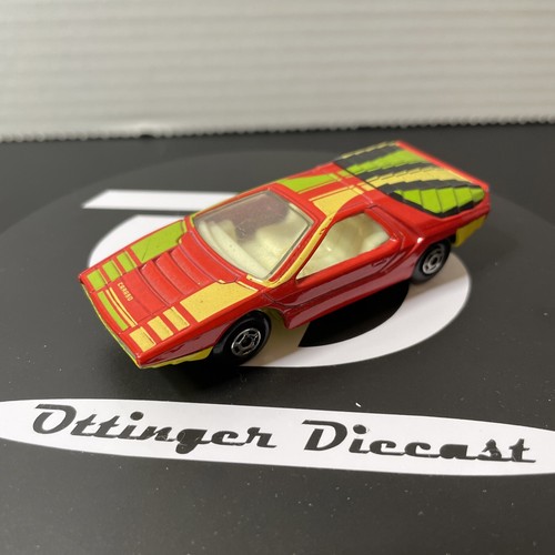 1970 MATCHBOX SUPERFAST #75 ALFA CÁRABO CLEAR GLASS 1/64 Made In ENGLAND Lesney - Picture 10 of 12