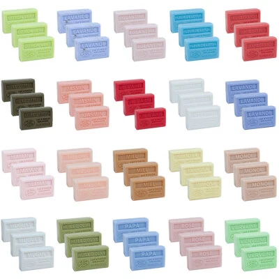 LABEL PROVENCE NATURE Label Provence Savon de Marseille - Französische Seife - Eselmilch - 60g - 3er-Set