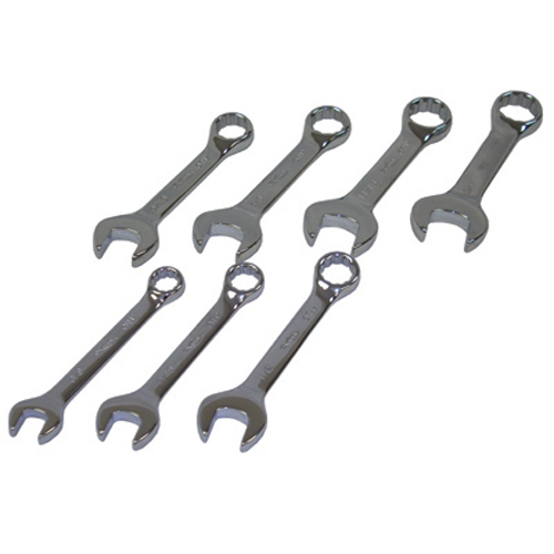 K Tool 41200 Combination Wrench Set Fractional Short - 7 Pieces 3/8 to 3/4 - Picture 1 of 1