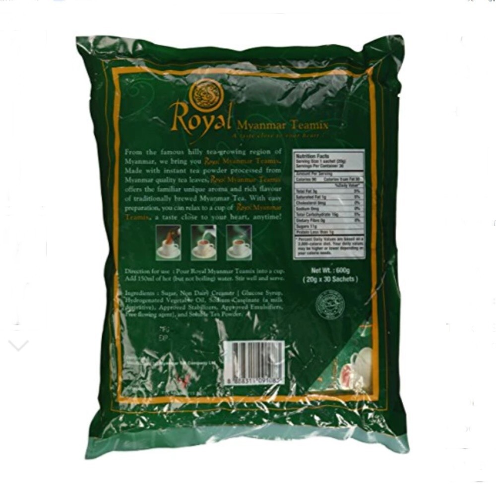 1Pack(30 sachets) Royal Myanmar Teamix 3in1 Milk Tea Good