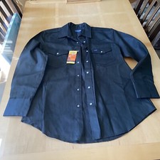 Wrangler Cowboy Cut mens Western Shirt Large Classic Fit Long Sleeve Snap Button