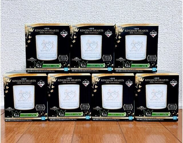 その他 KINGDOMHEARTS 20th Anniversary Glass Set RARE Kingdom Hearts 20th Anniversary Glass Complete Set of 7