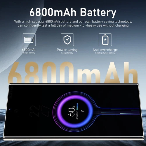 Nuovo smartphone Android 13 ultra sbloccato S24 doppia SIM 5G cellulare regalo - Foto 10 di 23