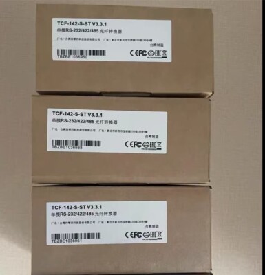 1PCS MOXA TCF-142-S-ST V3.3.1 Single Mode Fiber Optic Converter