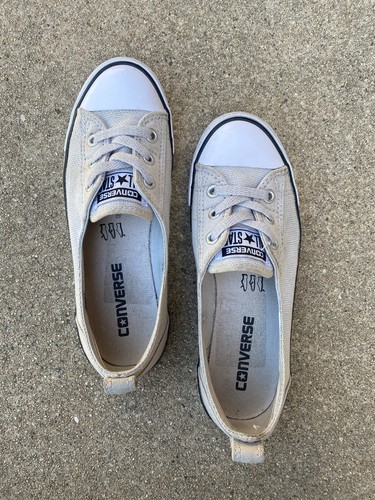 converse ballet lace grey