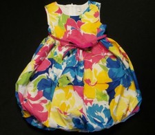 Girls Size 5 Children's Place Spring Holiday Floral Bubble Hem Dress