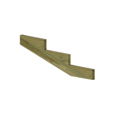 Treppenwange Ohne Stufenbretter Terrasse Massivholz Kiefer Impr&auml;gniert 1 St&uuml;ck E