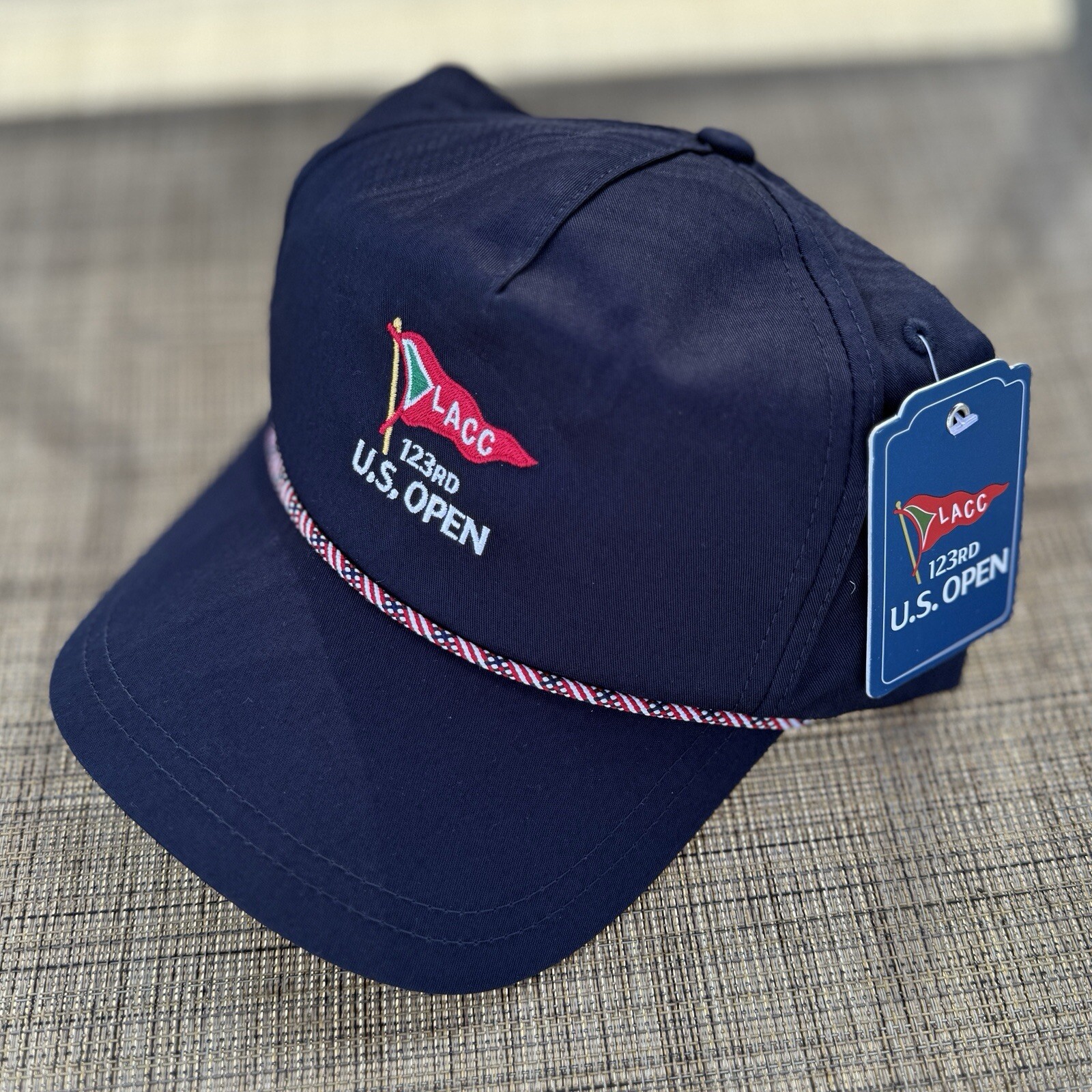NWT 2023 LACC Los Angeles LA Country Club 123rd US Open Men's Rope Hat Cap