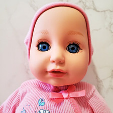 Zapf Baby Born Annabell Doll 14" Pink Outfit Sleep Blue Eyes Not Interactive