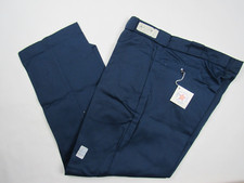 Vtg NOS NWT 70s 80s Blue Work Wear Pants 38.5 x 29.75 USA Made Permapress