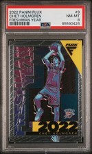 2022 PANINI FLUX FRESHMAN YEAR #9 CHET HOLMGREN PSA 8
