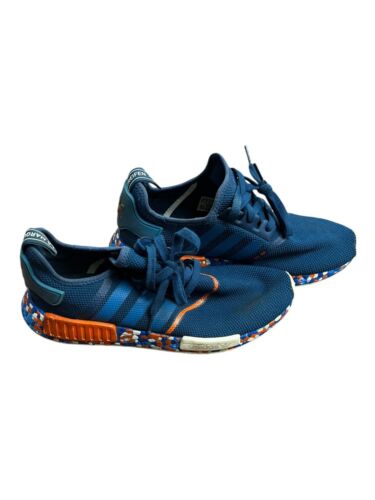 Adidas NMD R1 Men Size 10.5 Blue Low Top Lace Up Athletic Sneakers Shoes OOAK - Picture 2 of 15