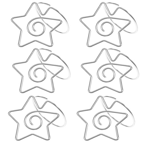 6 Pcs Sitzkartennotenordner Büro Mann Bilderhalter Aus Draht Menü-Clip - Bild 8 von 12