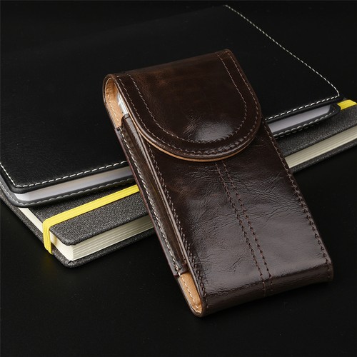 Vertical Leather Case Belt Clip Pouch Holster Phone Holder for iPhone 8 7 6 Plus - Picture 1 of 11