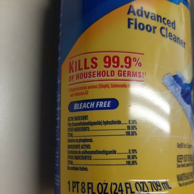 mop floor with clorox
