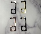 4 PC No Touch Key Door Opener Handheld Brass Hand Tool Contactless