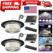 Solar Shed Light Outdoor Indoor, Upgrade 244 LED 360° Lighting Motion Sensor ...