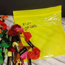 J&P Coats Lot Of 42 Embroidery Thread Floss Multi Colors 6 Strand NEW *READ