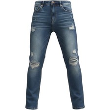 Cherokee Girls Size 14 Skinny Fit Distressed Ripped Dark Wash Denim Jeans