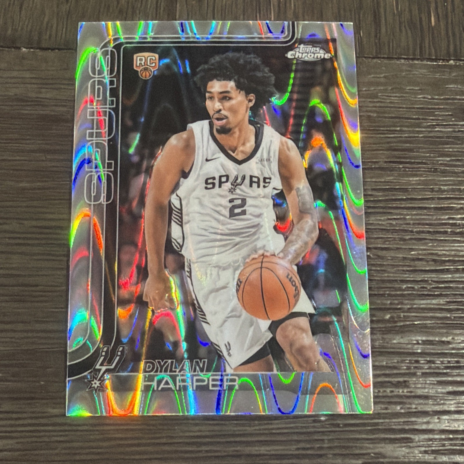 2025-26 Topps Chrome - Dylan Harper #252 Wave Refractor (RC)