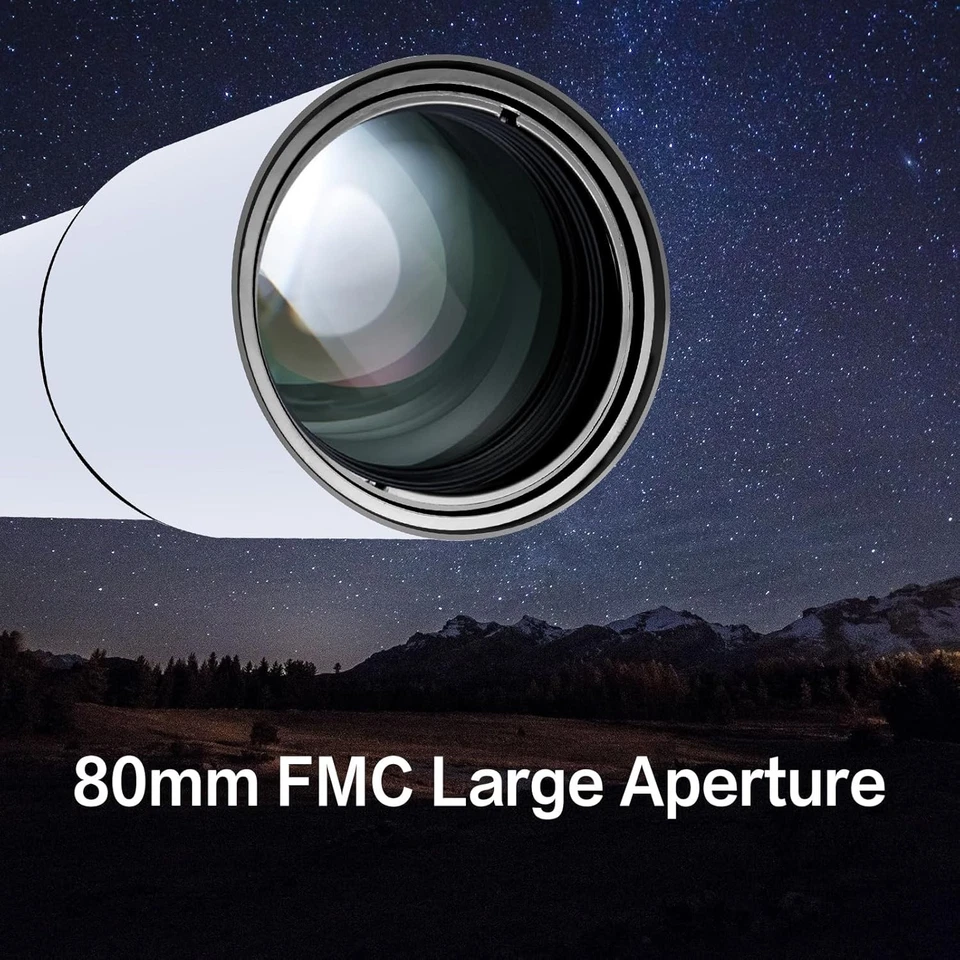 80mm Refractor Telescope 900mm for Adults & Beginners with Phone Adapter - Image 3 of 4