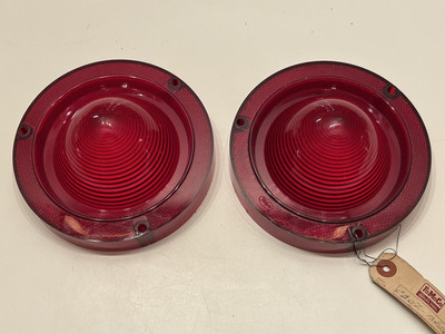 Lot Of 2 OEM FOMOCO 1962 Ford Fairlane Tail Light Lens Cover SAE TSDB 62B FD