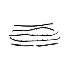 Serie strisce Gomma profili listelli pedana Vespa 50 R L N Gomma nera