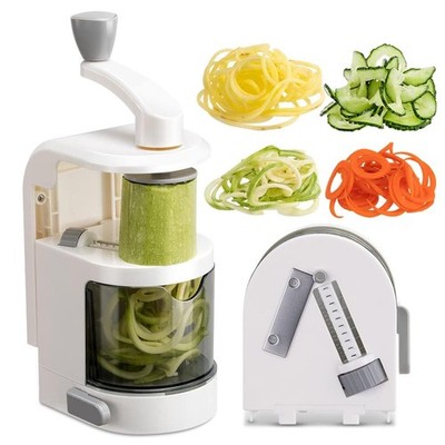 Badelite Vegetable Spiralizer 4-IN-1 Rotating Blade Veggie standard, White