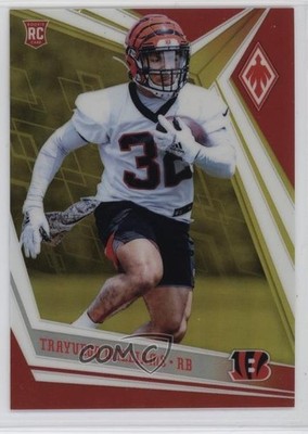 2019 Panini Phoenix Rookies Yellow 7/75 Trayveon Williams #169 Rookie RC 1pk2