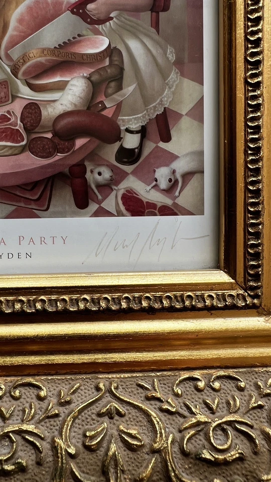 Impresión artística litográfica de Mark Ryden ROSIE’S TEA PARTY FIRMADA PERSONALMENTE Foto 2 de 4