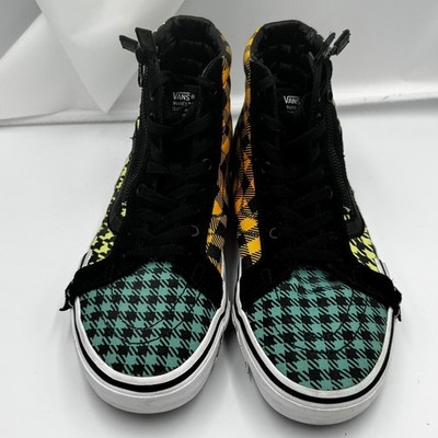 Vans Sk8-Hi Reissue Cap Multi Houndstooth Deconstructed High Top Sneakers Skater