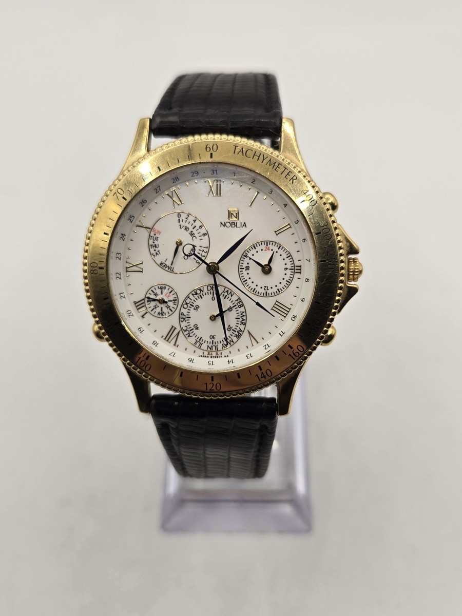 Rare Citizen Noblia 41mm Men's Multifunction Watch. New Battery