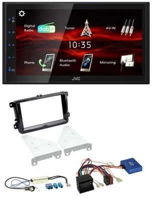 JVC USB Bluetooth CAN-Bus DAB 2DIN Autoradio für VW Skoda Seat- Diversity piano - Bild 1 von 4