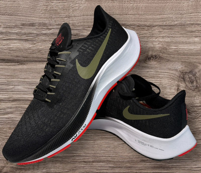Nike Air Zoom Pegasus 37 Olive Black BQ9646-004 Mens Running Shoes US Size 9