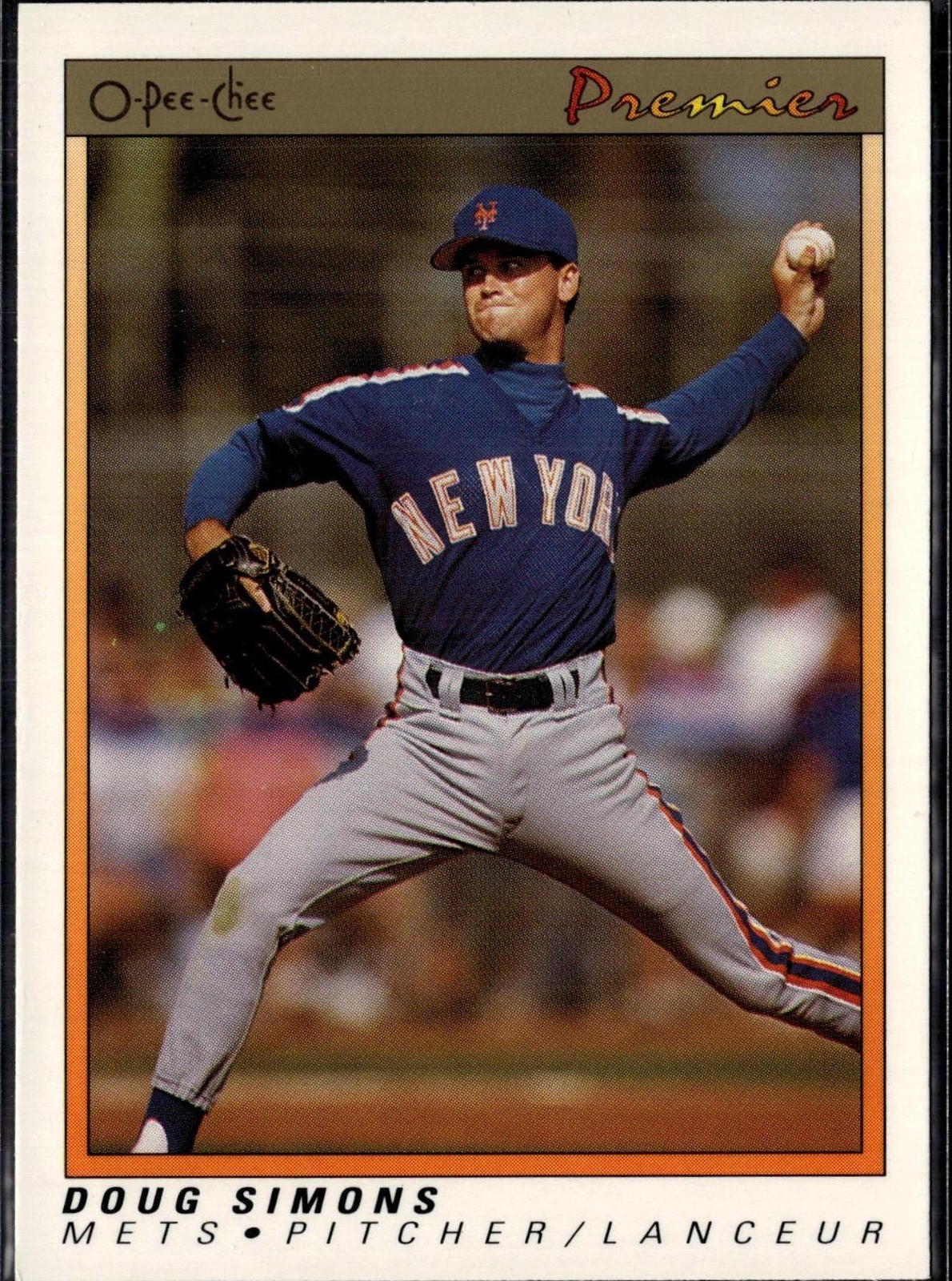 Doug Simons 1991 O-Pee-Chee Premier #110 PLEASE READ