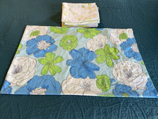 Vintage Pillowcases Lot Of 6 Greens Yellows B...