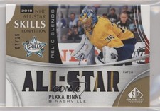 2019-20 SP Game Used All-Star Skills Relic Blends 7/15 Pekka Rinne Patch 0c3