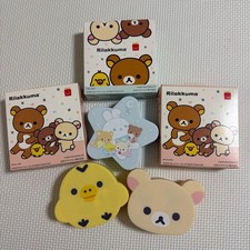 Juego de 3 tipos de estuche facial y rompecabezas Rilakkuma pollito amarillo, Rilakkuma, forma de estrella -