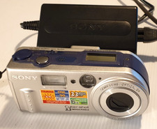 SONY Cybershot DSC P1 Vintage Digital Camera, Memory Stick Charger, Tested.
